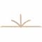 Ekena Millwork Redmond Smooth Timber Gable Bracket, Douglas Fir, 108"W x 49"H x 1 1/2"D x 3 1/2"F, 11/12 Pitch GBW108X49X0204RED00SDF - alternate 5